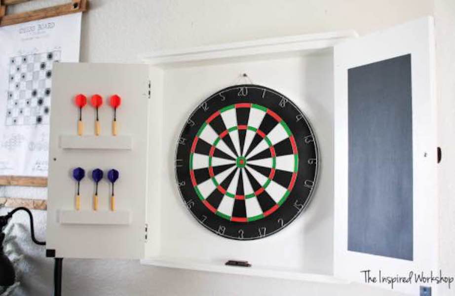 Dart Board Cabinet – Free Woodworking Plan.com