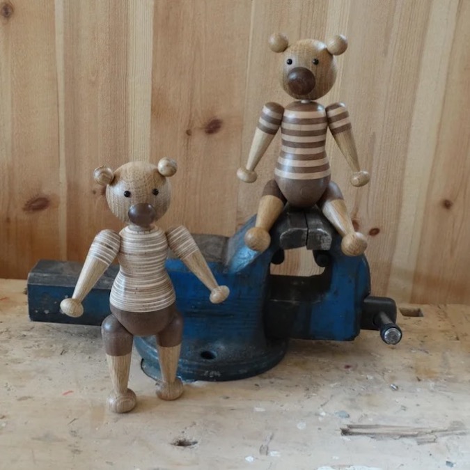 Turned Wooden Bears Free Woodworking