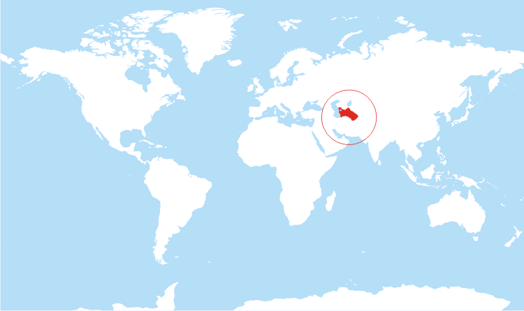 Turkmenistan In World Map Where is Turkmenistan located on the World map?