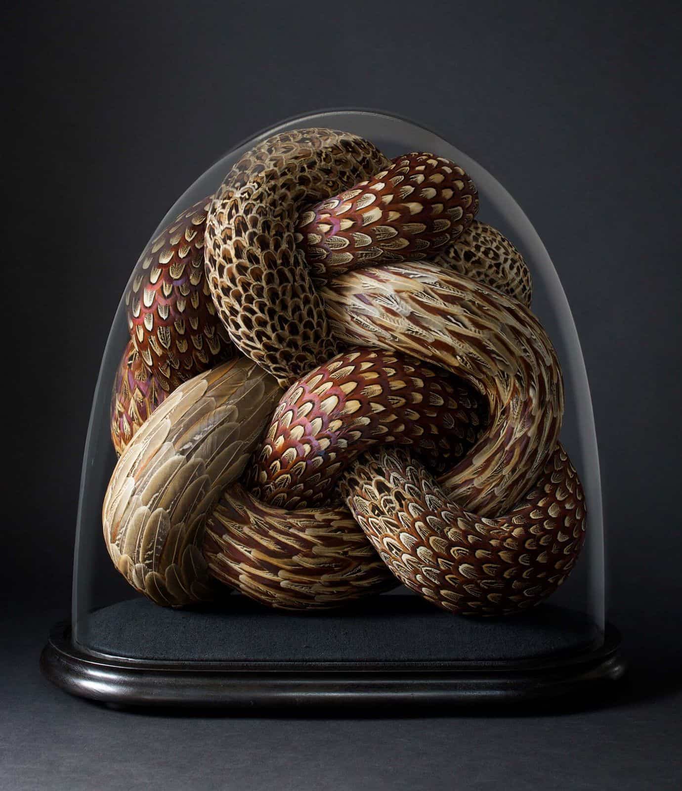 Artist Kate MccGwire Creates Serpentine SnakeLike Sculptures from