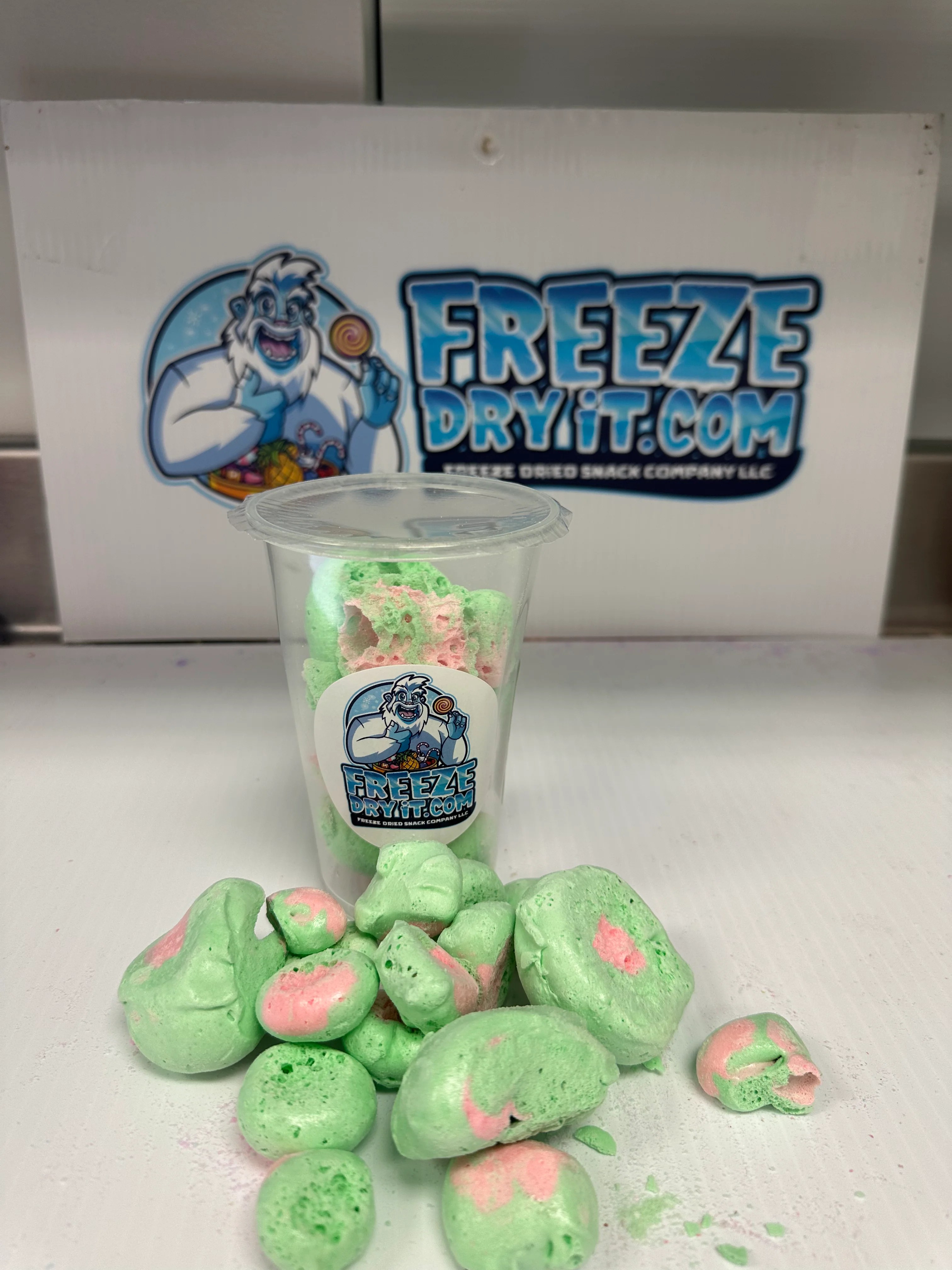 Saltwater taffy Watermelon Freeze Dried Snack Company LLC