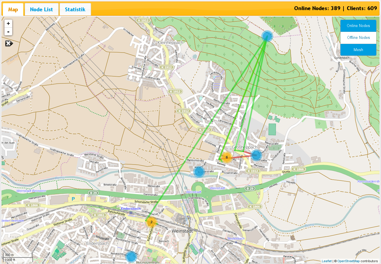 Golfplätze Stuttgart Karte Freifunkknoten leichter finden Freifunk Stuttgart