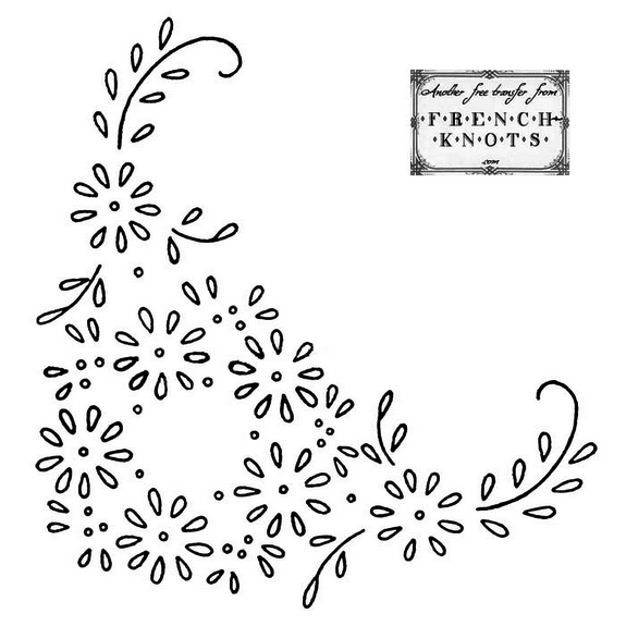 Daisies Embroidery Patterns French Knots