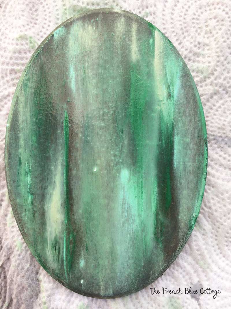 Verdigris Paint Finish Tutorial • French Blue Cottage