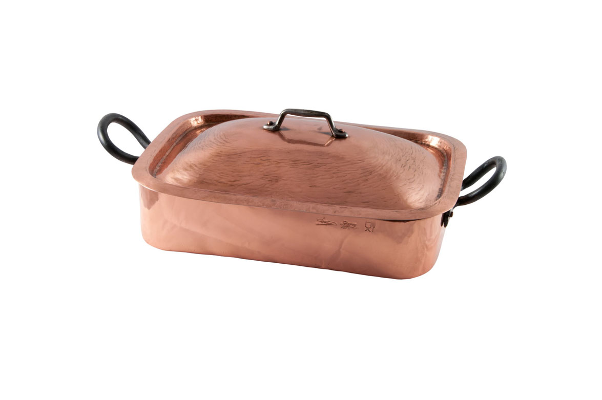 Pierre Vergnes Small Copper Roasting Pan With Lid French Copper Studio