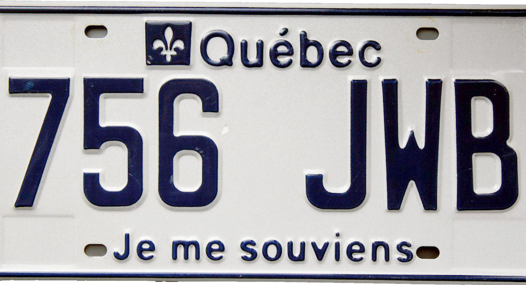 Why do Quebec license plates say "Je me souviens"? Frenchly