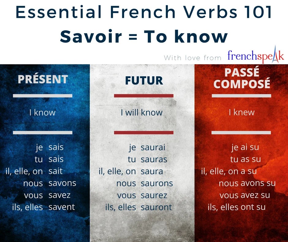 31day Challenge Essential French Verbs 101 SAVOIR