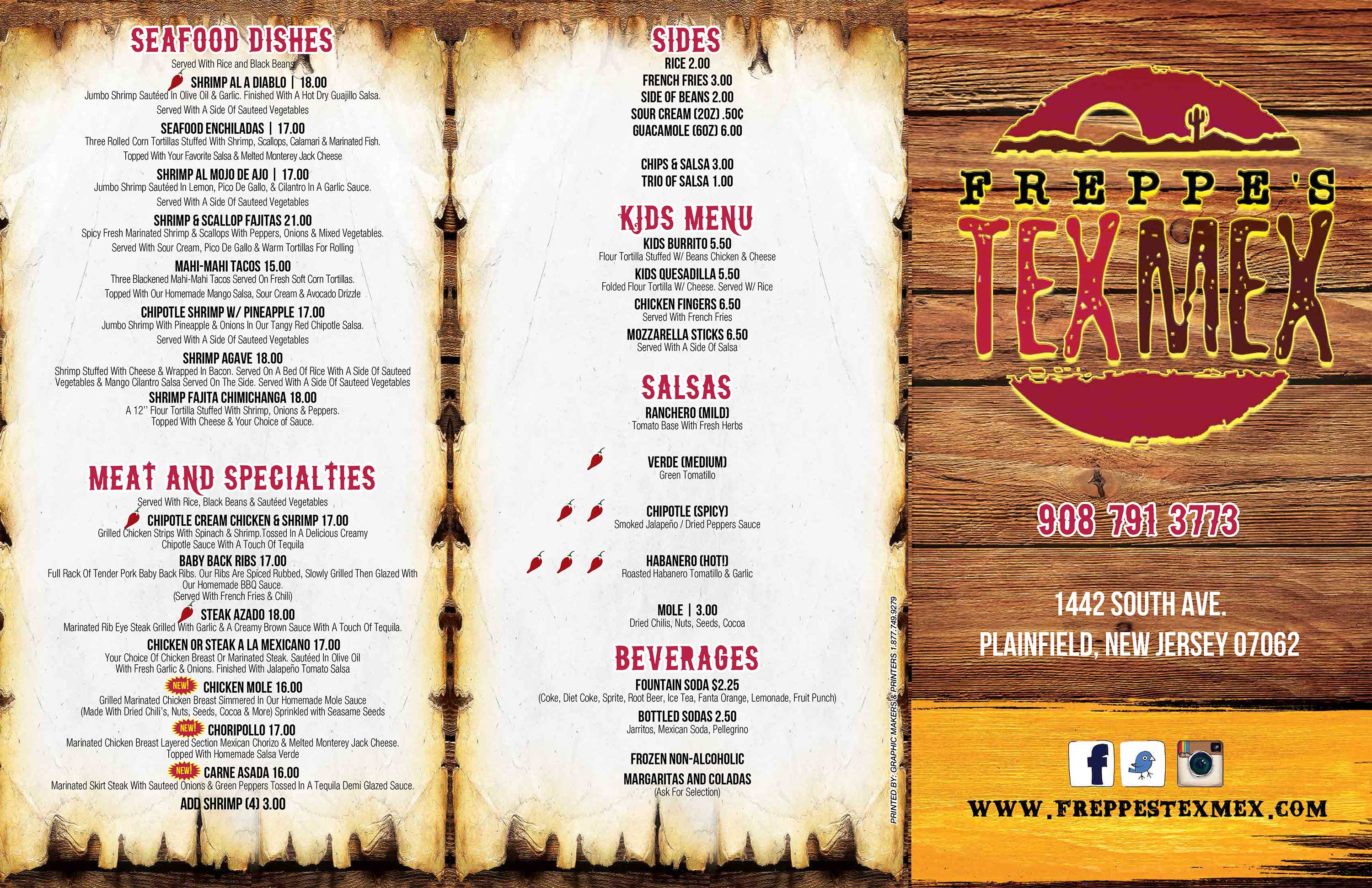 Our Menu Best Tacos Near Westfield NJ Mexican food near Edison NJ