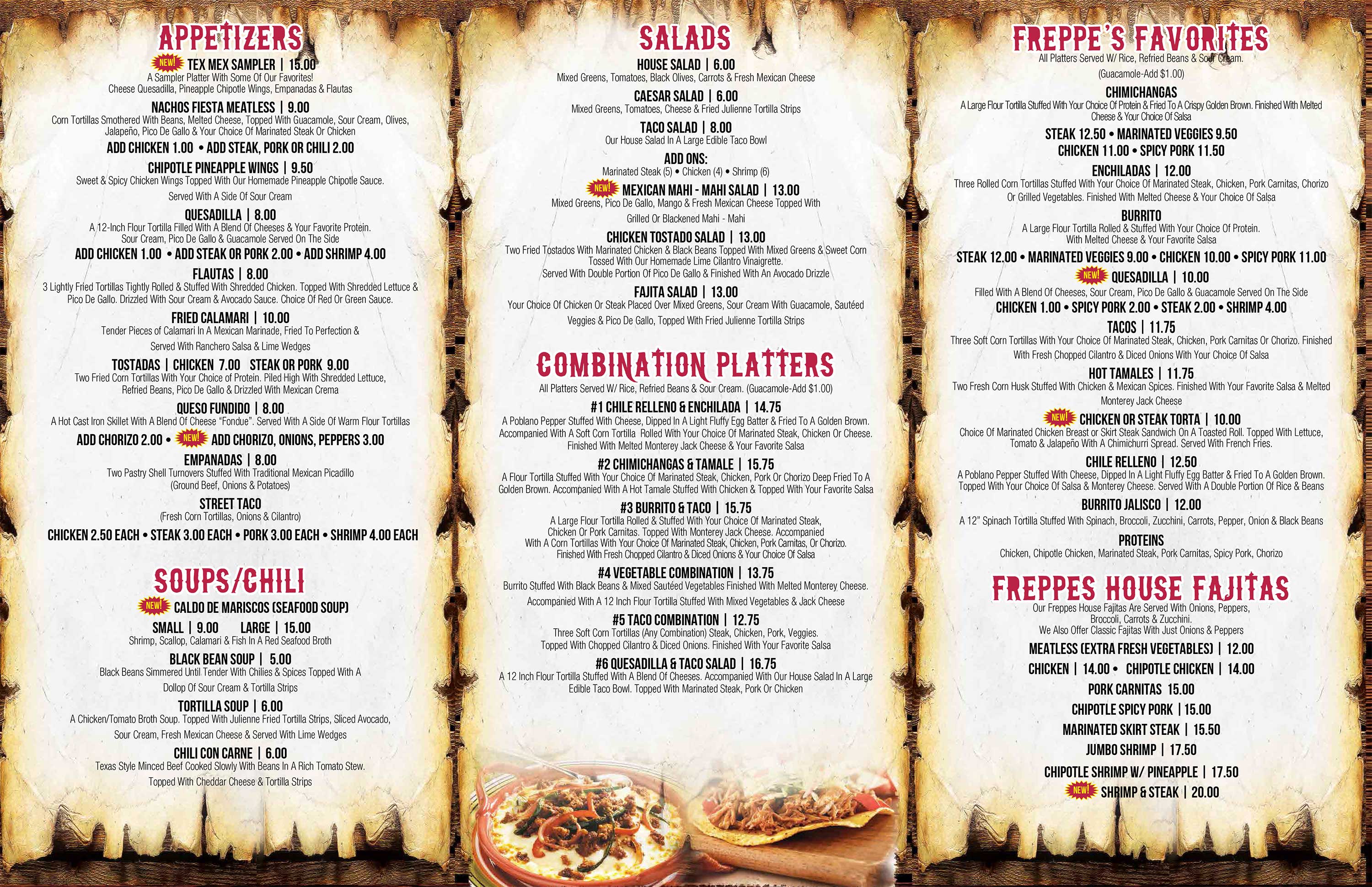 Our Menu Best Tacos Near Westfield NJ Mexican food near Edison NJ