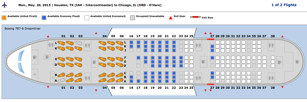 Boeing 787 8 Dreamliner Seat Map Lot