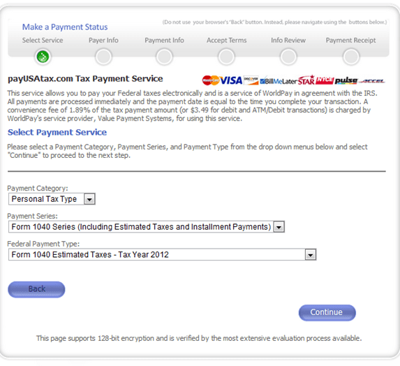 How to pay Federal taxes with a Vanilla Visa