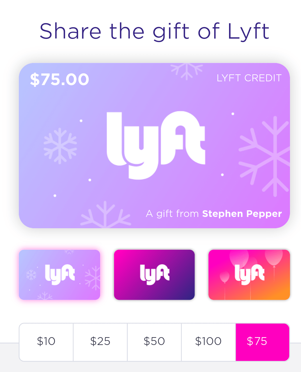 Lyft Cards