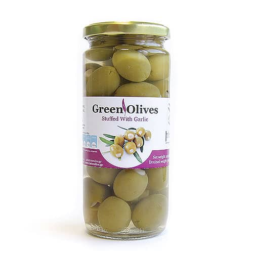 Green Olives Stuffed with Garlic 350gm Fresca