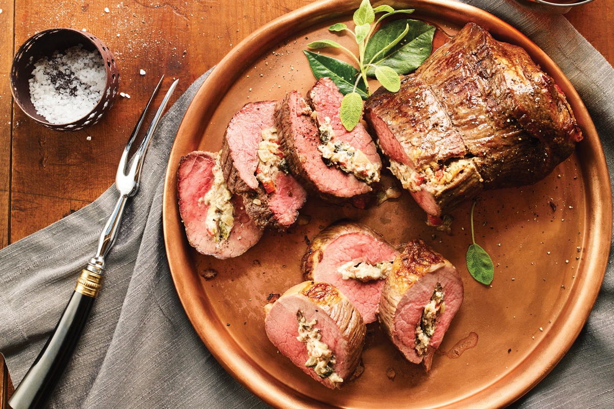 Pepper Prosciutto Beef Roulade