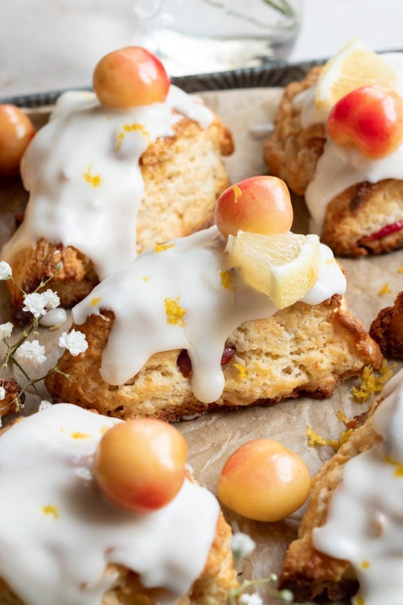 Cherry Lemon Scones Fresh Bean Bakery