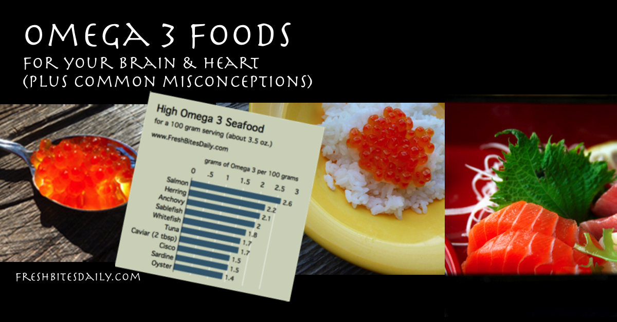 Support your brain and heart with these Omega 3 foods (and note these