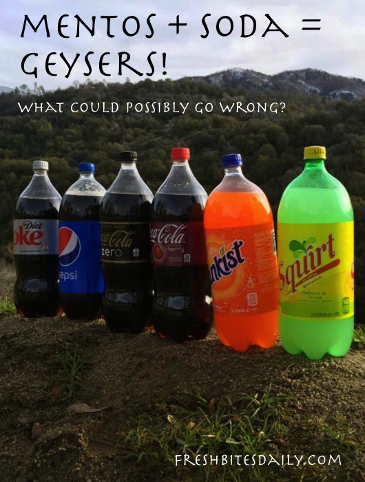 Here’s the perfect use for soda A geyser! What could possibly go wrong