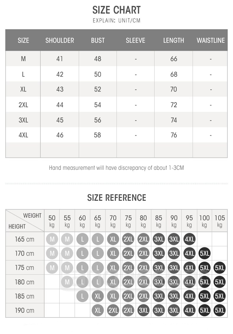 Sizes at Fresh Bomb