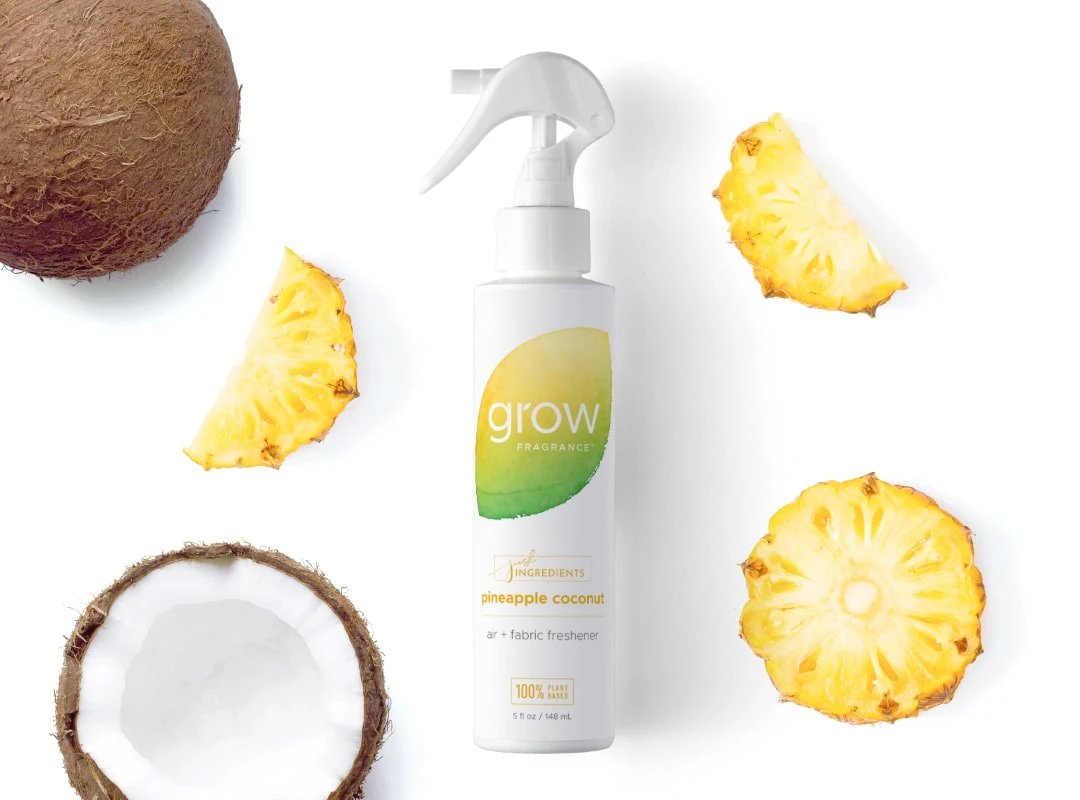 Grow Fragrance Air + Fabric Spray Pineapple Coconut Reviews • Fresh Chalk