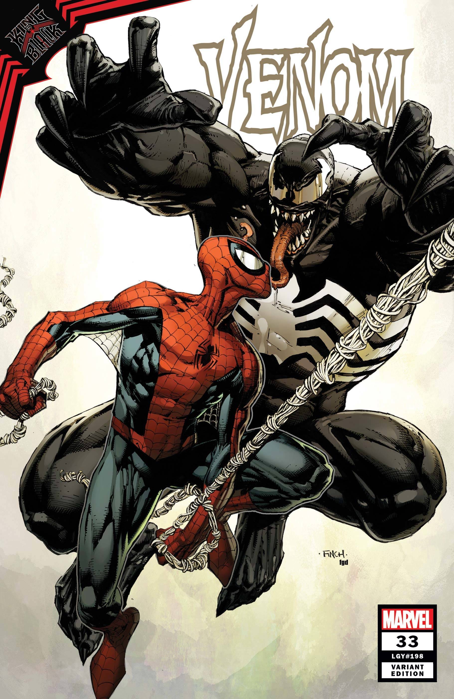 Venom 33 (Finch Venom vs. SpiderMan Cover) Fresh Comics