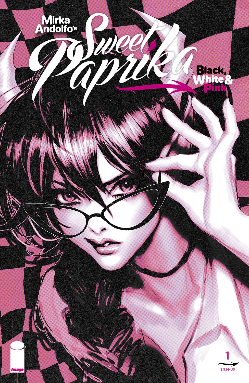 Sweet Paprika Black, White & Pink (Cover C) Fresh Comics