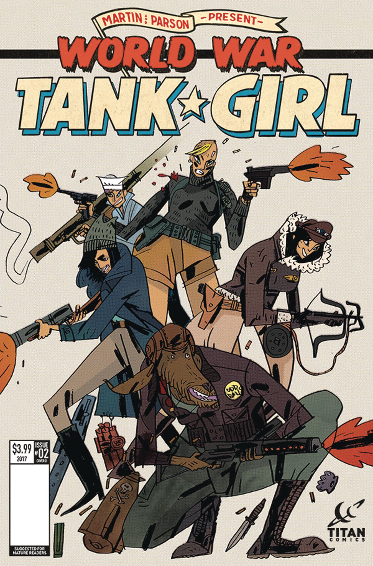 Tank Girl World War Tank Girl 2 (Cadwell Cover) Fresh Comics