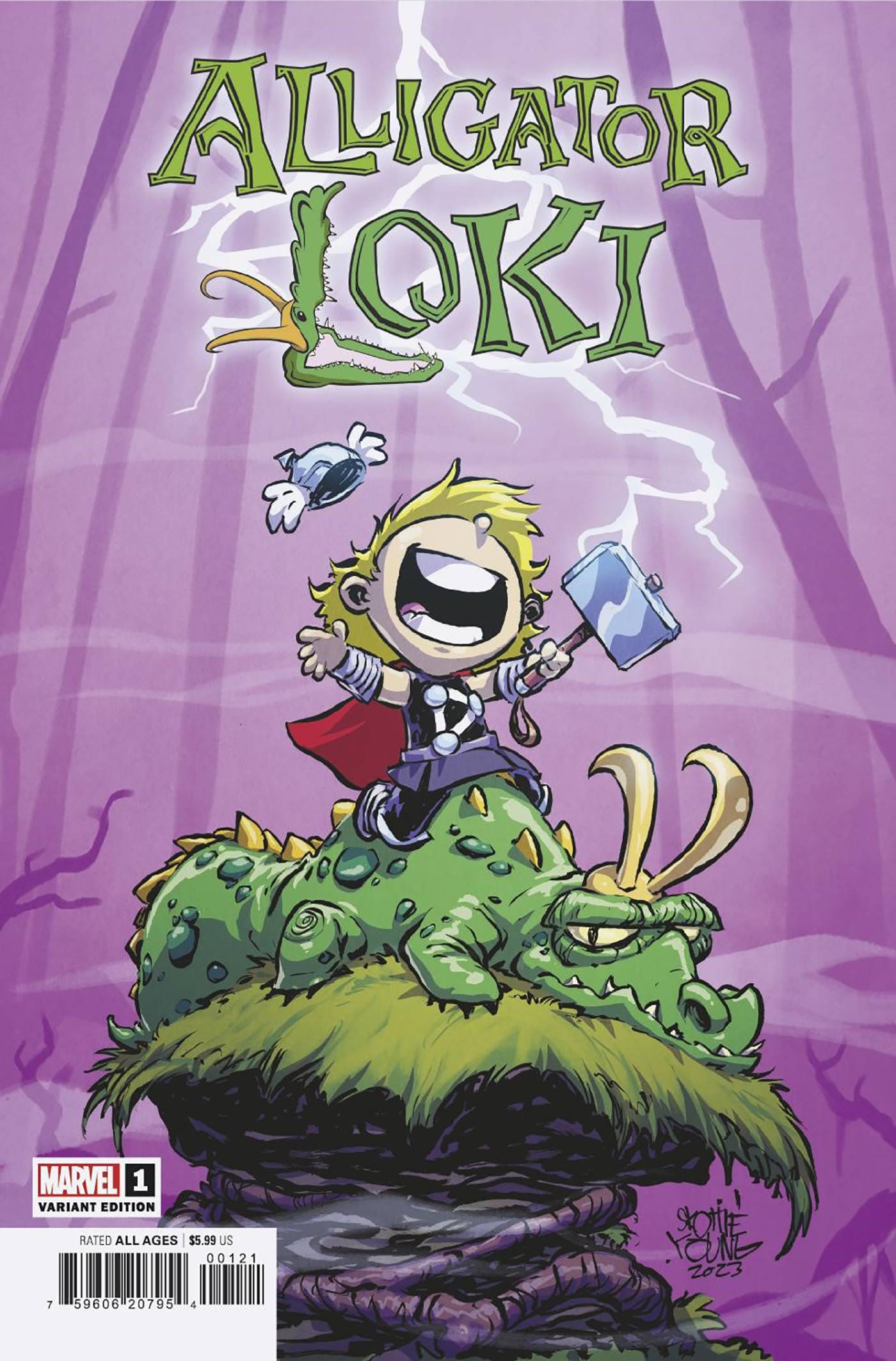 Alligator Loki 1 (Skottie Young Cover) Fresh Comics