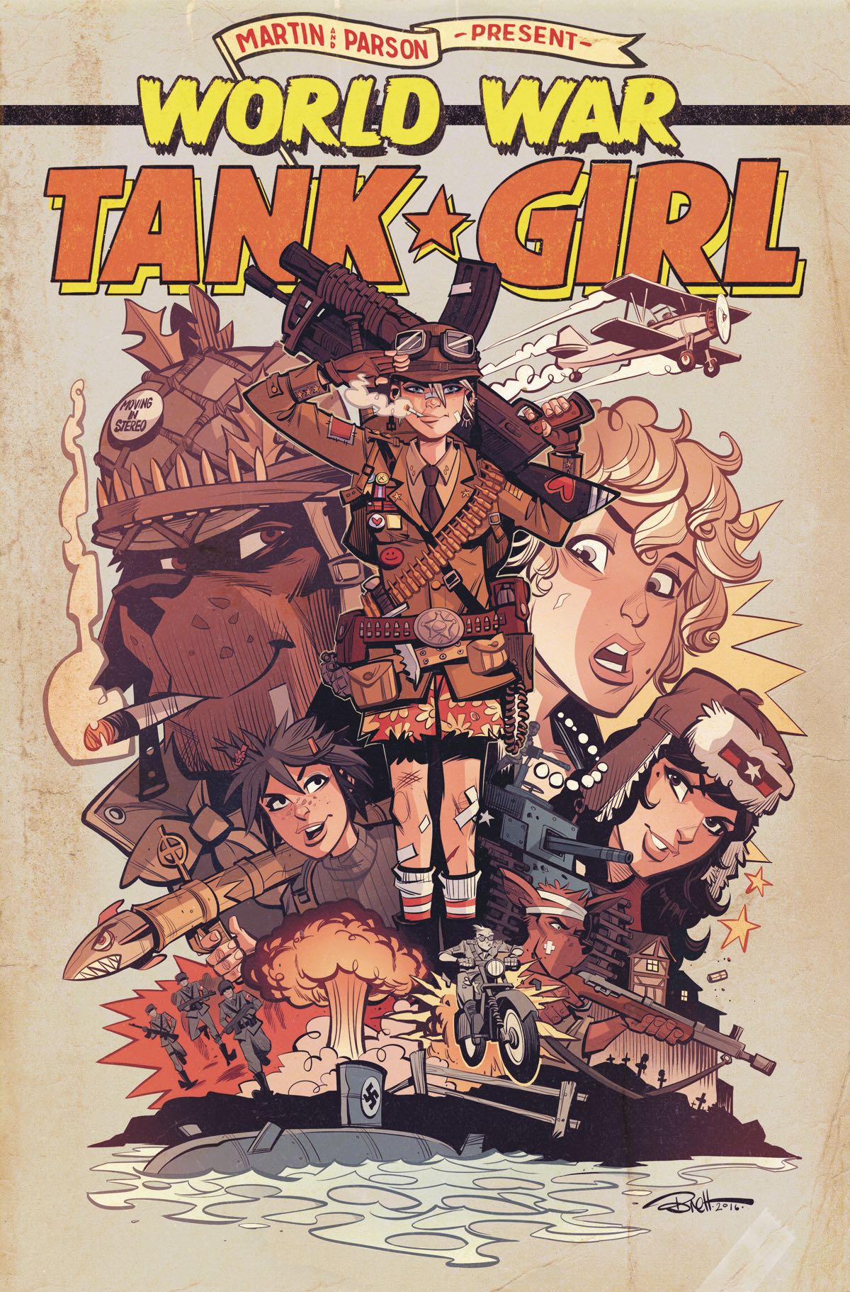 Tank Girl World War Tank Girl 4 (Parson Cover) Fresh Comics
