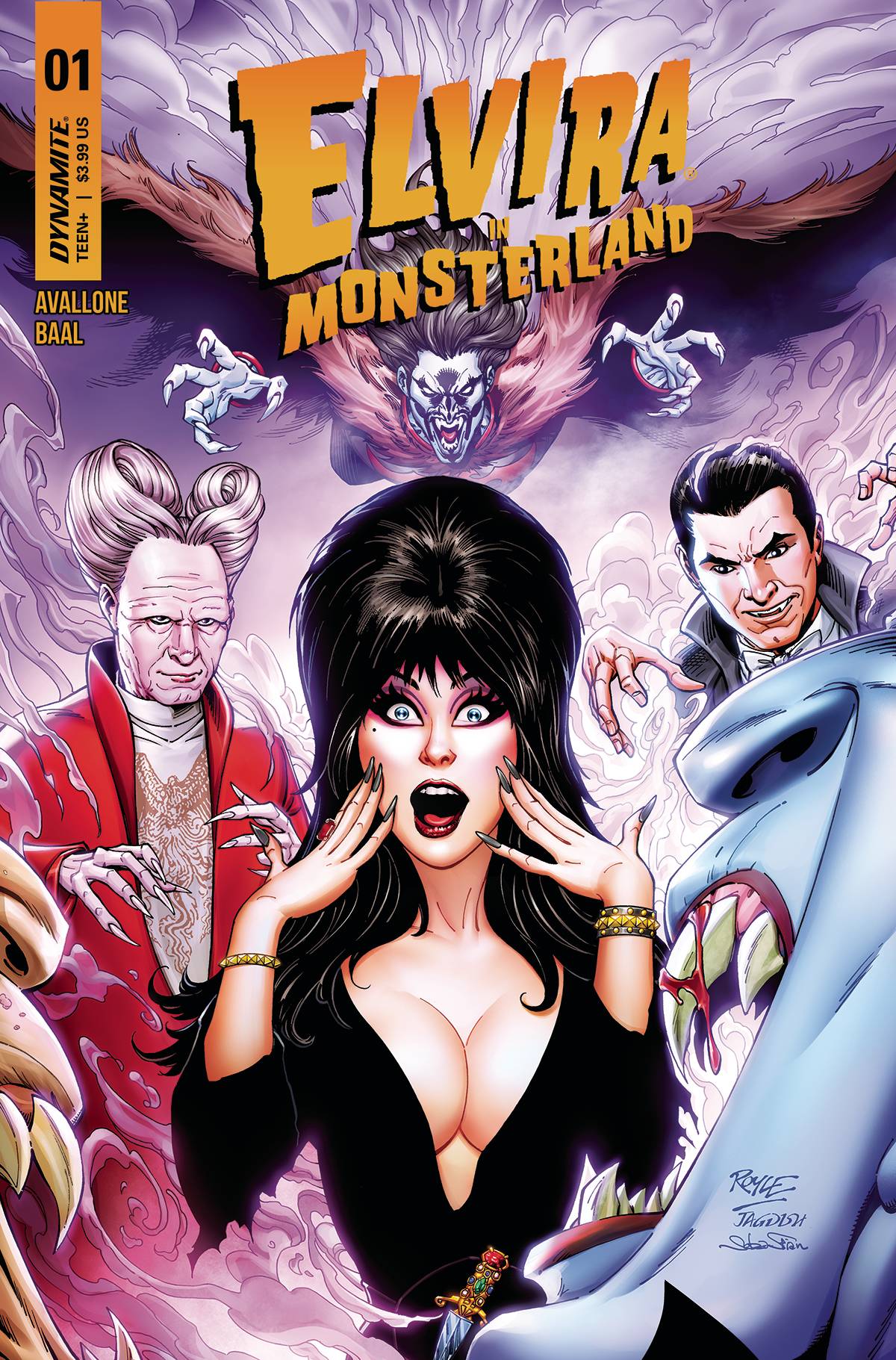 Elvira in Monsterland 1 (Royle Cover) Fresh Comics