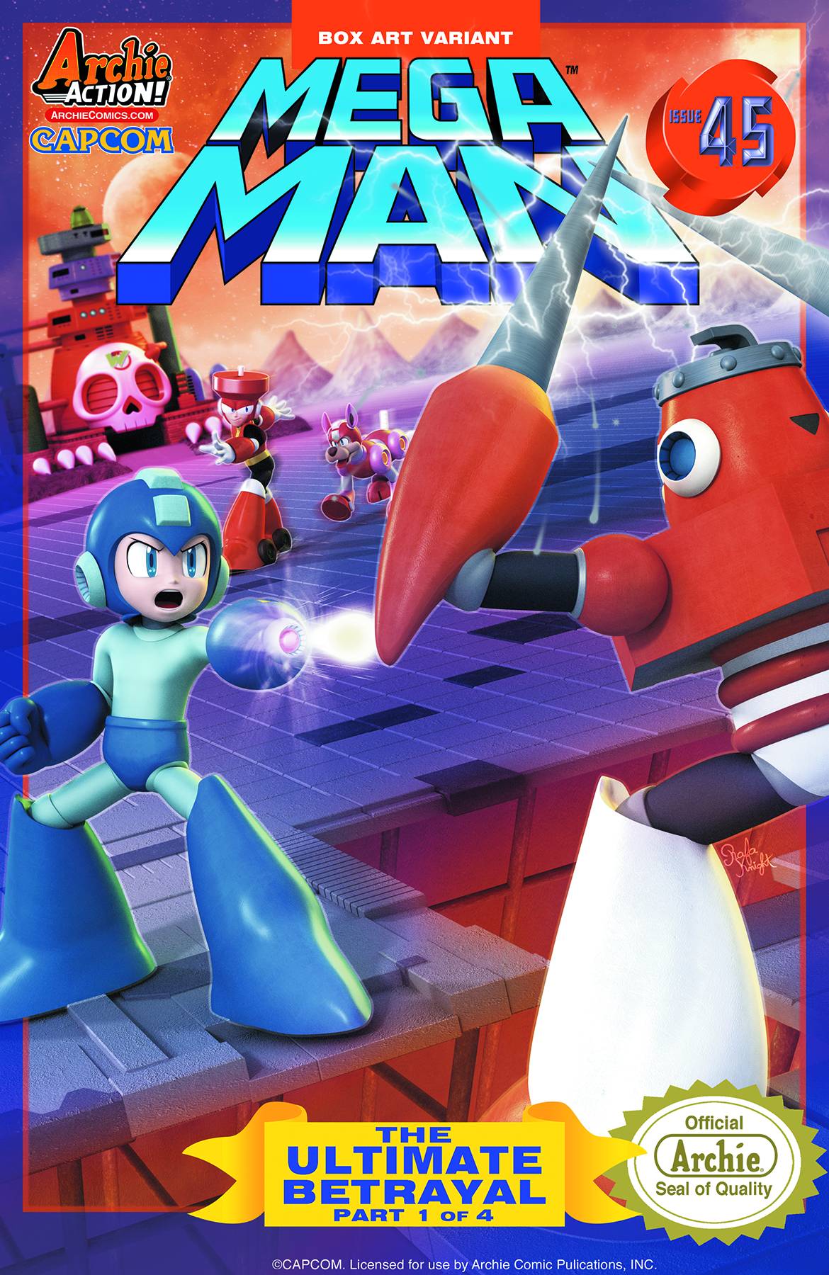 Mega Man 45 (Box Art Cover) Fresh Comics