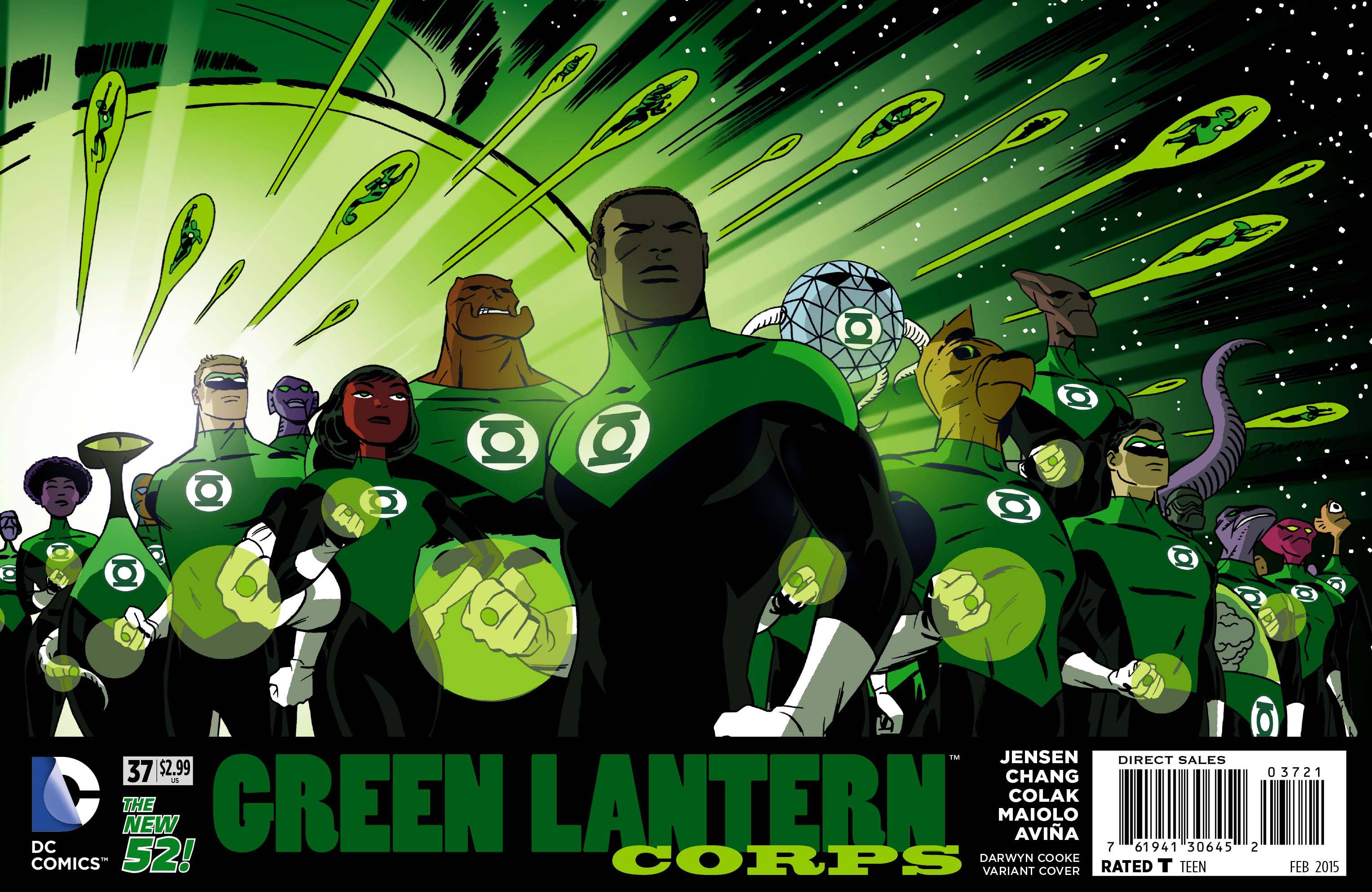 Green Lantern Corps 37 (Darwyn Cooke Cover) Fresh Comics