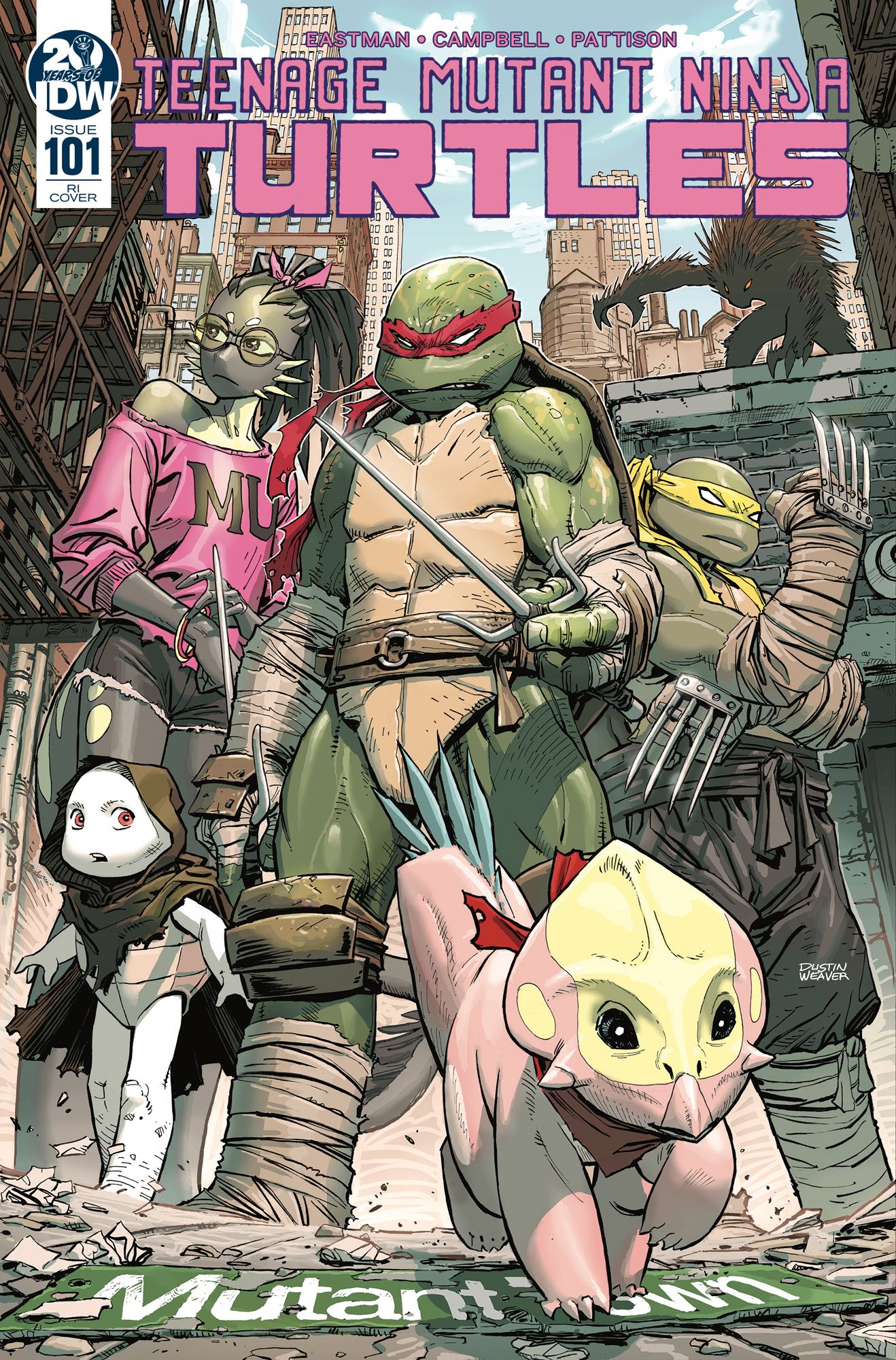 Teenage Mutant Ninja Turtles 101 (10 Copy Weaver Cover) Fresh Comics