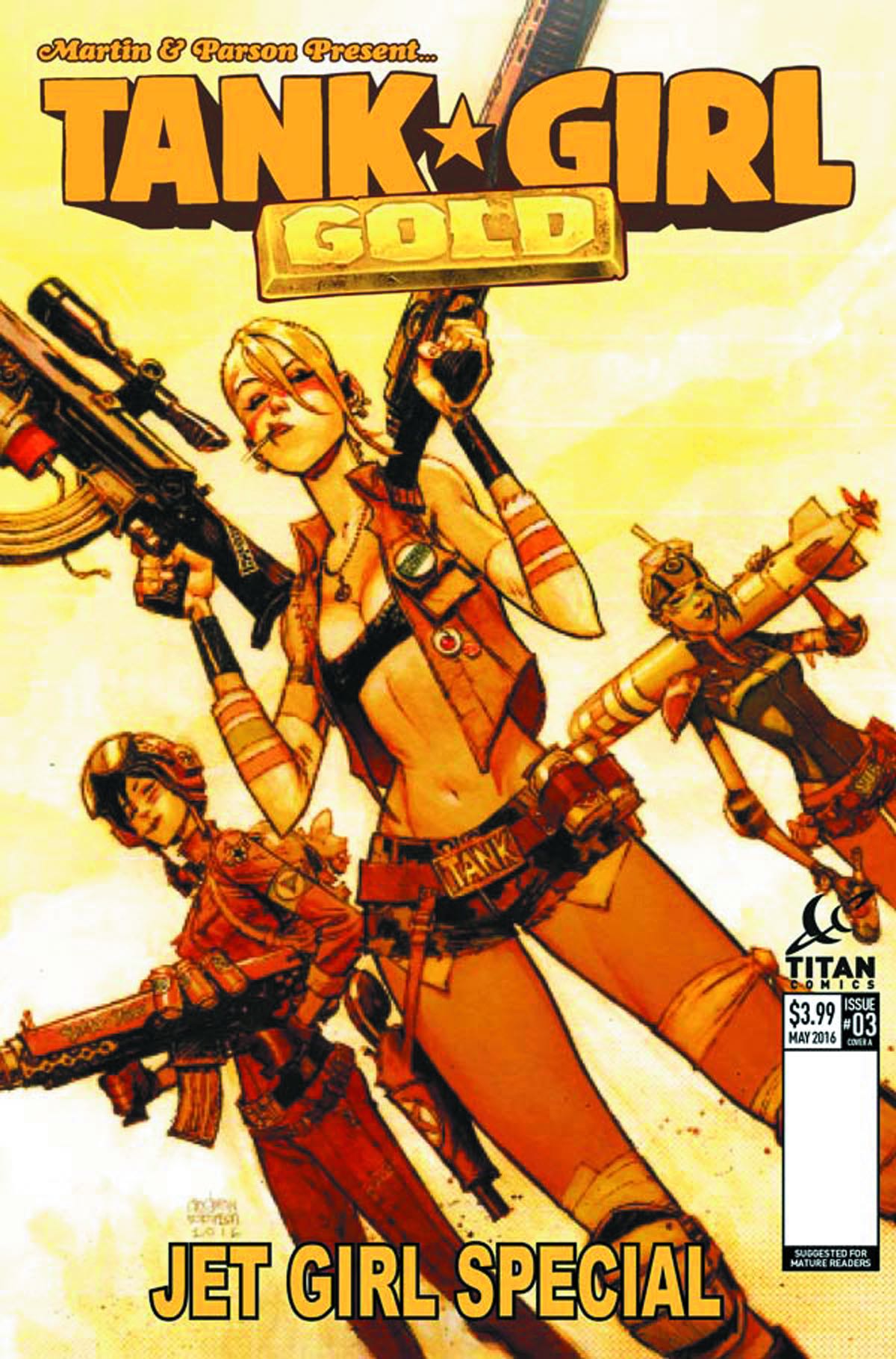 Tank Girl Gold 3 (Robinson Cover) Fresh Comics