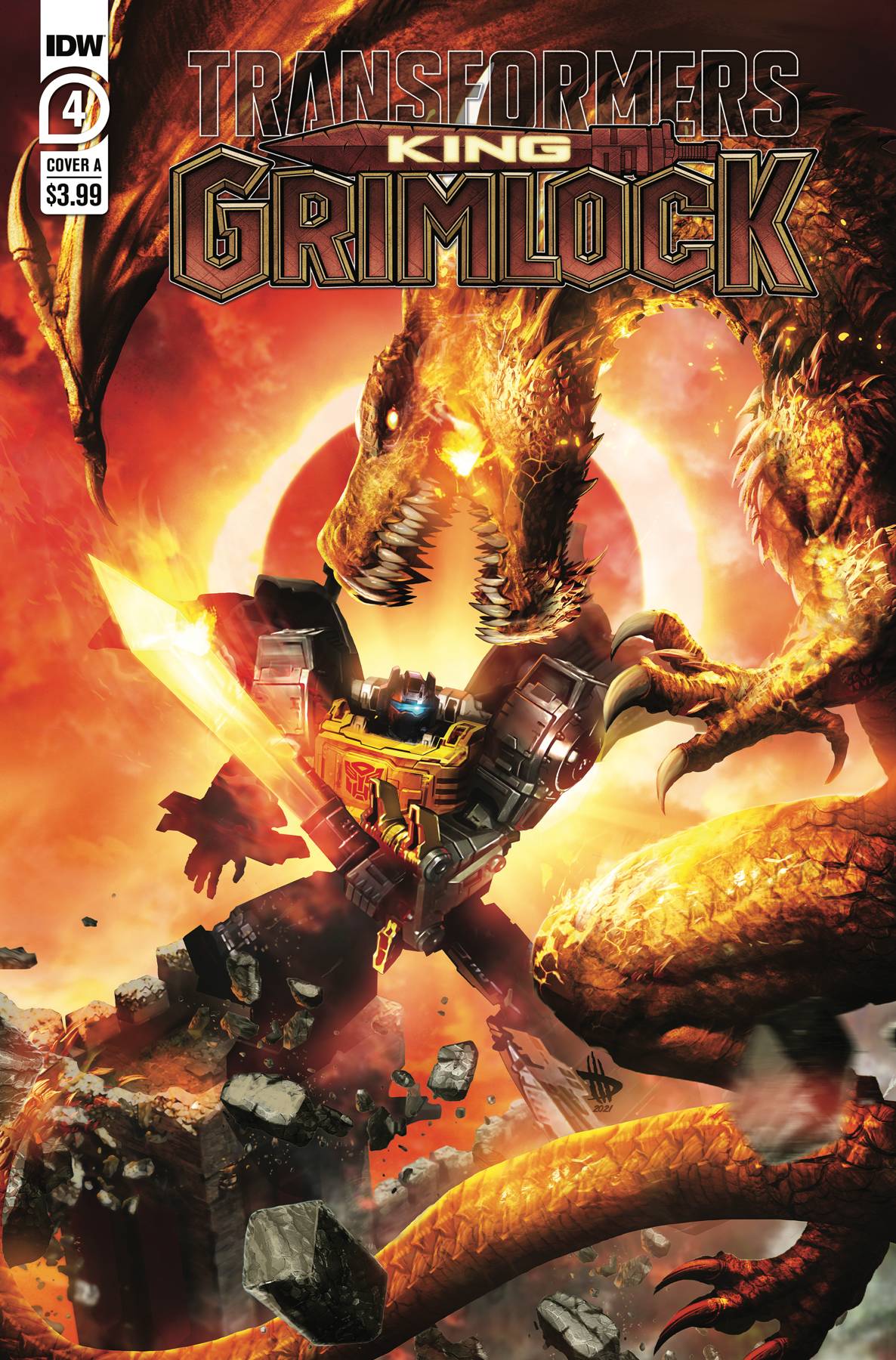 Transformers King Grimlock 4 (Wilkins Cover) Fresh Comics