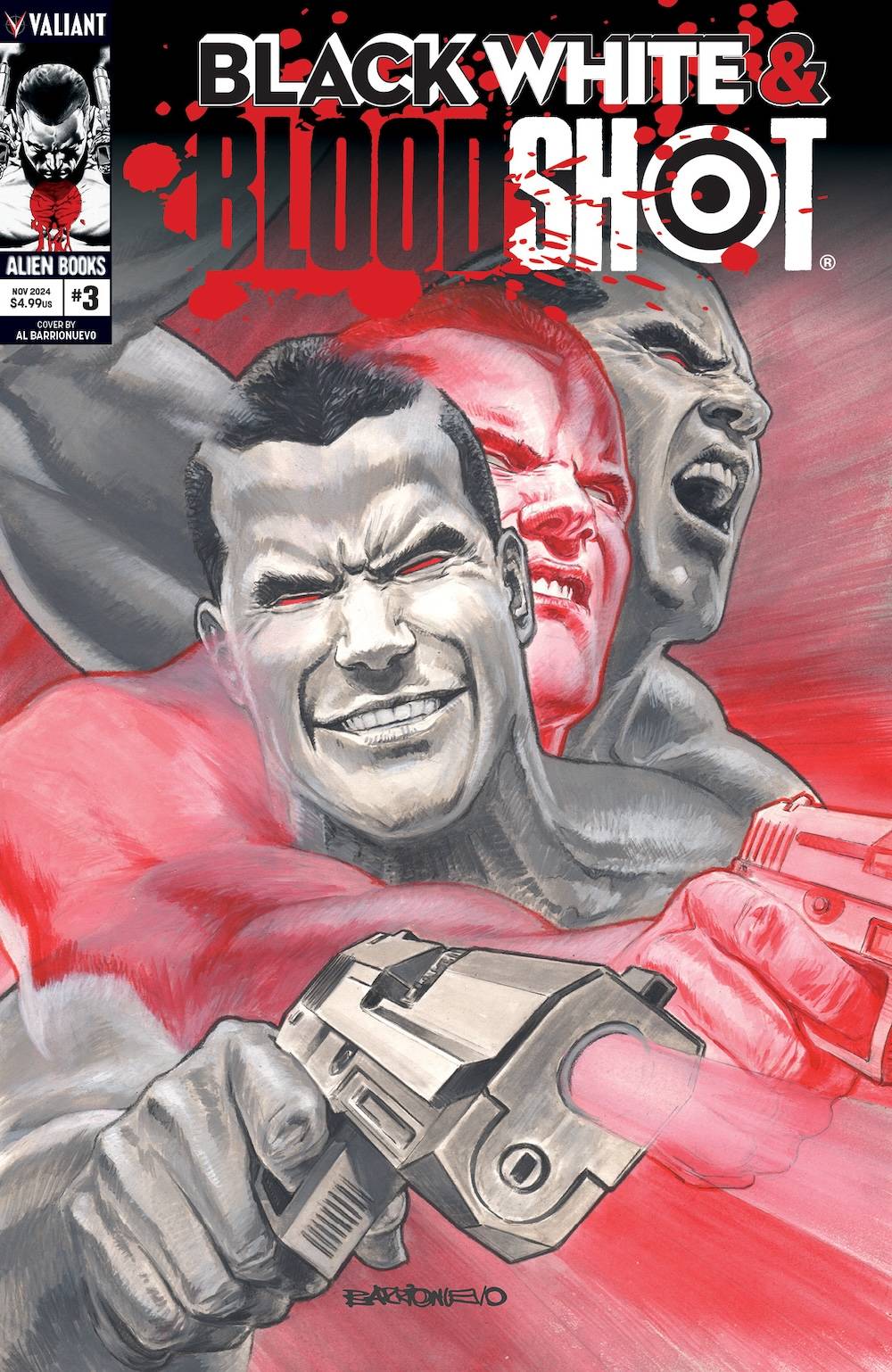 Black, White & Bloodshot 3 (Barrionuevo Cover) Fresh Comics
