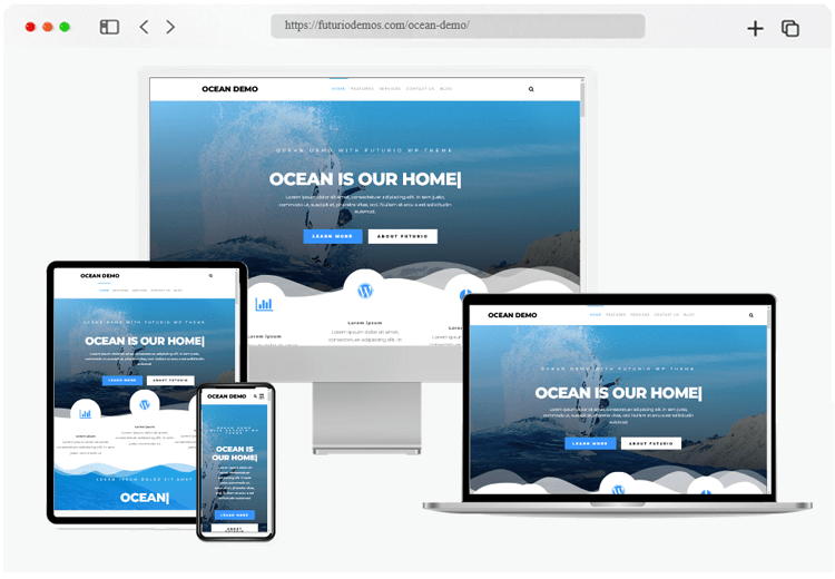 Futurio Free Business WordPress Theme freshDesignweb