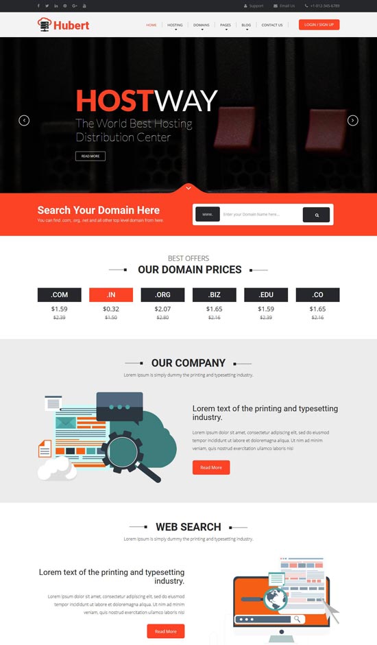 Best Hosting WordPress Themes 2021 freshDesignweb