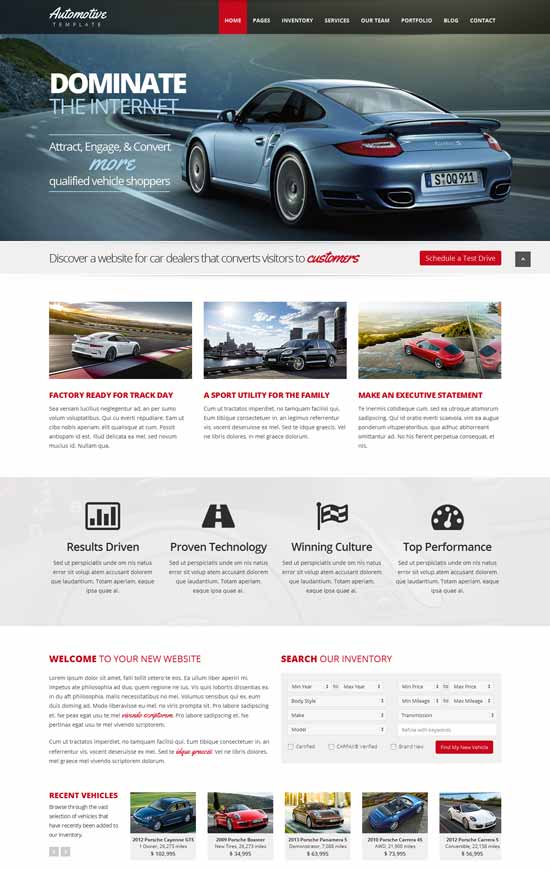 98 Best Car Auto Website Templates Free & Premium freshDesignweb