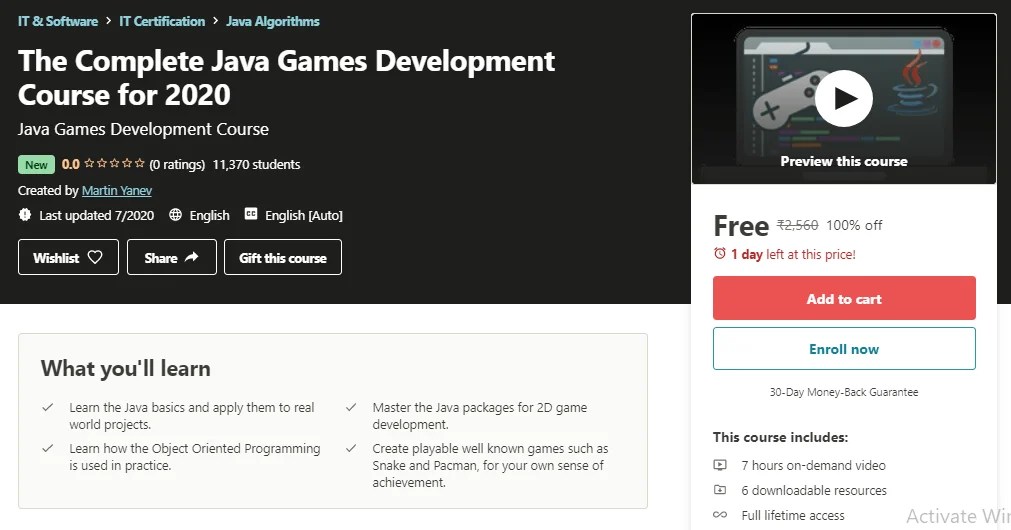 Java Games Development Tutorials 100 Free Certification Course