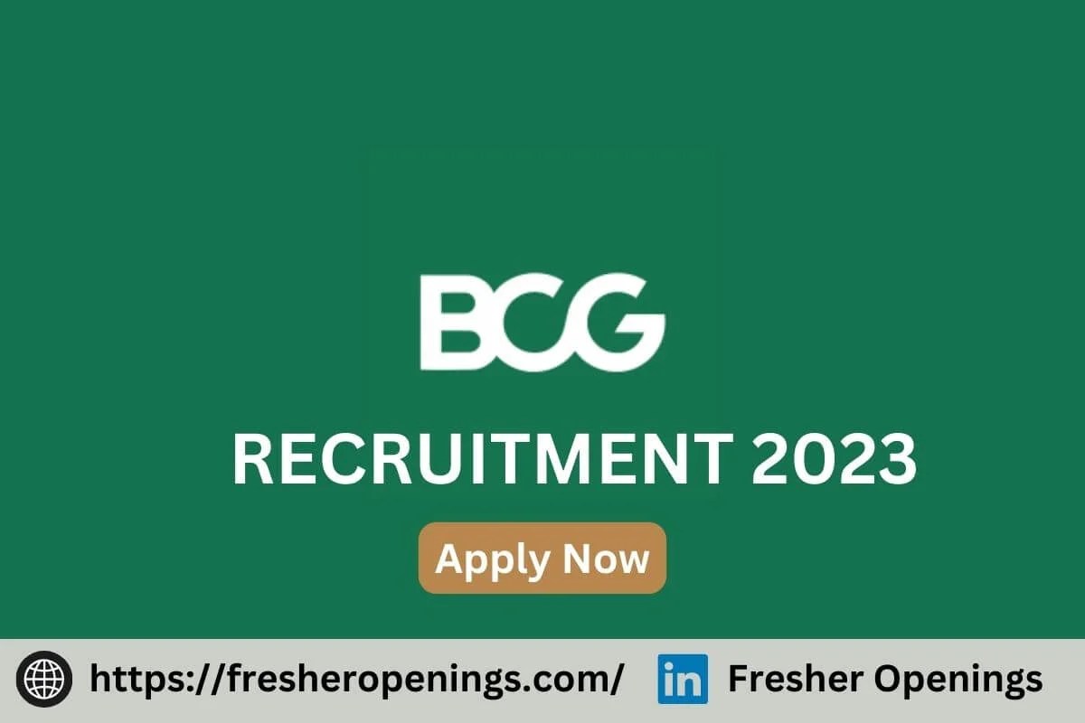 BCG Job Vacancies 20232024 Off Campus Recruitment Drive Apply Today