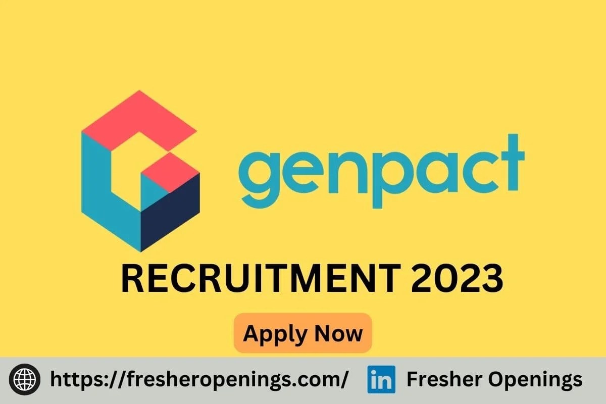 Genpact Jobs India 20232024 Freshers Recruitment Drive Apply Today
