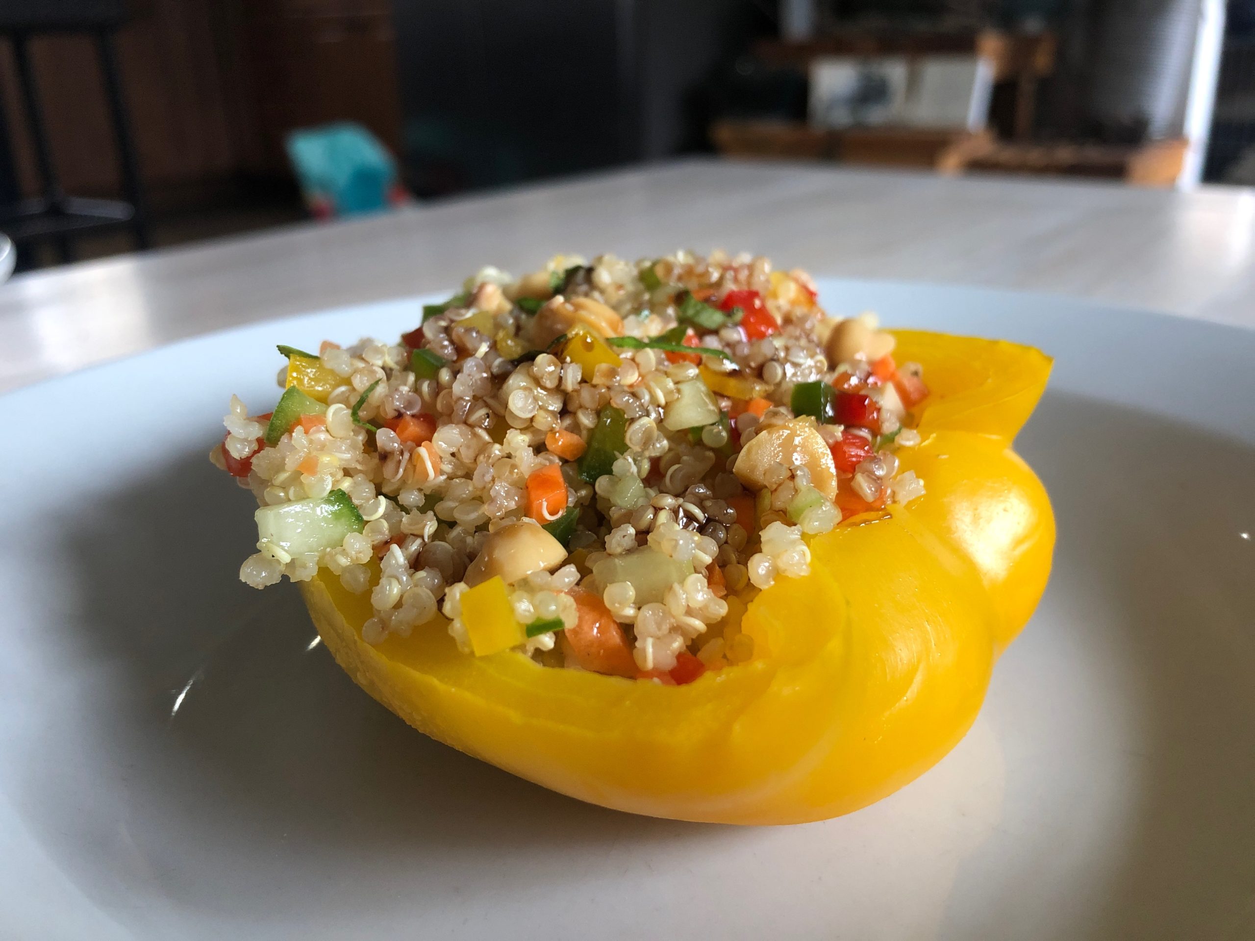 Bell Pepper Stuffed with Quinoa Salad Fresh from the Start