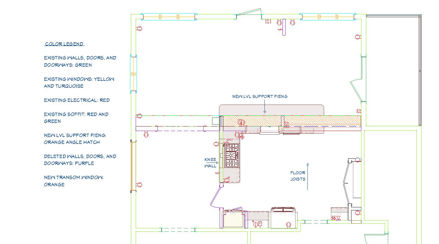 KELLY PROPOSED KITCHEN RENOVATION FOR PERMIT FLOORPLAN VIEW