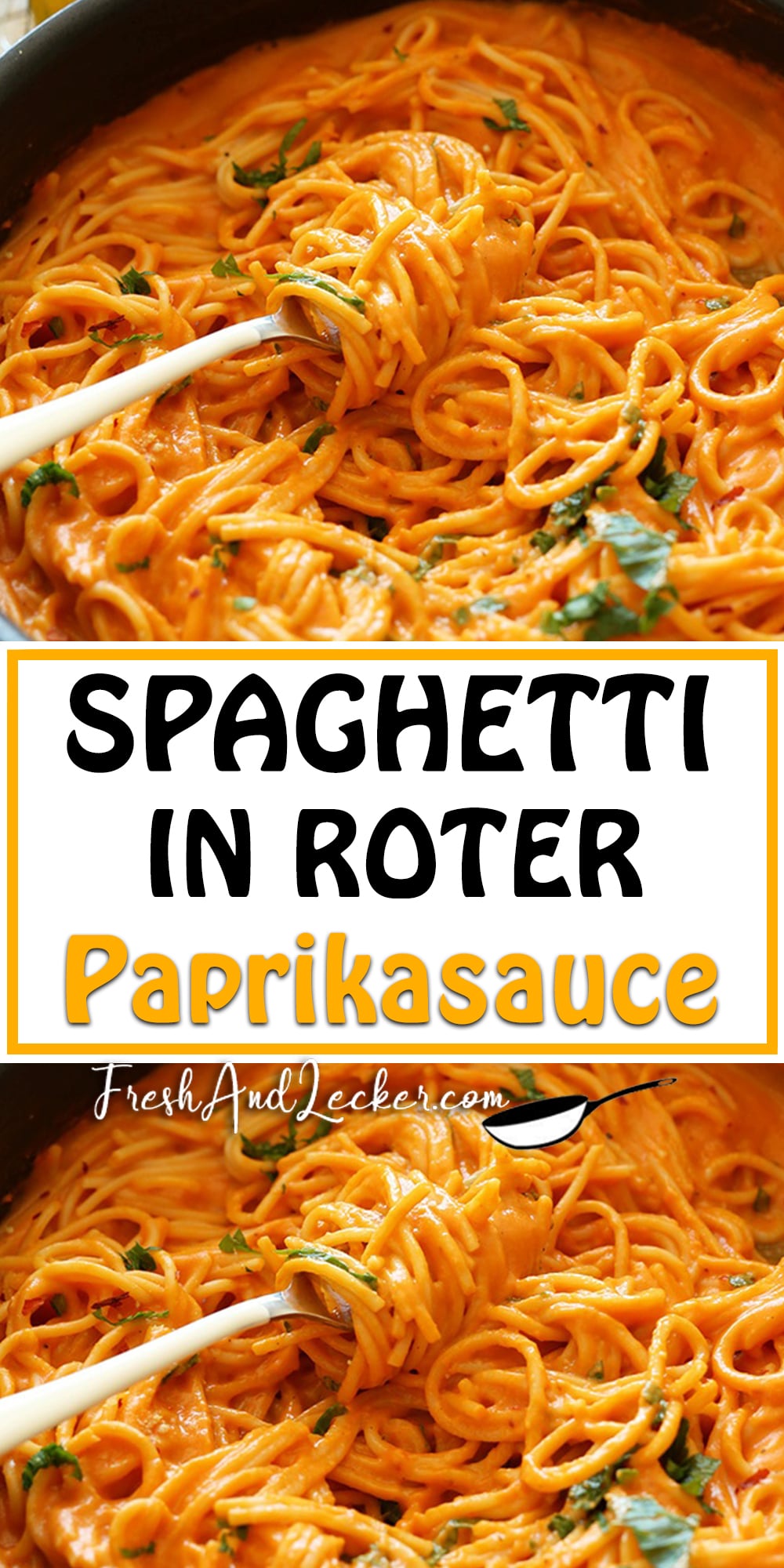 SPAGHETTI IN ROTER PAPRIKASAUCE Fresh Lecker