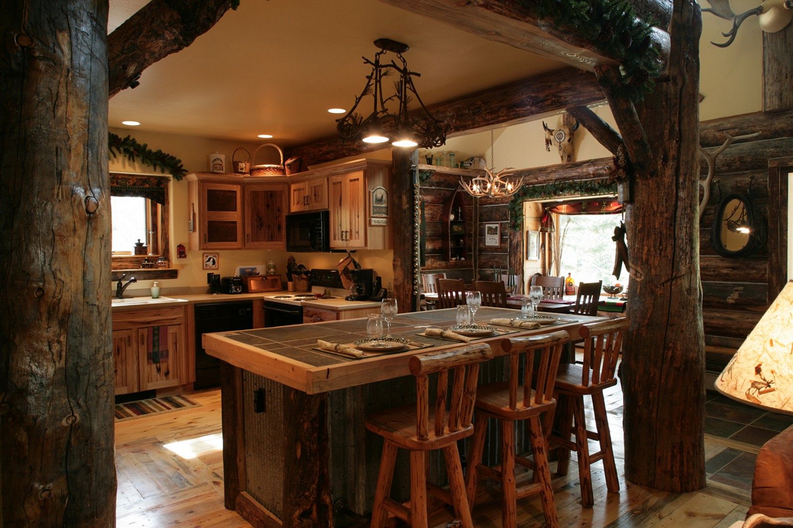 Rustic Log Home Kitchen Designs (Rustic Log Home Kitchen