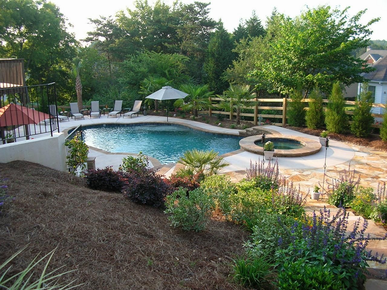 Big Backyard Pool Landscaping Ideas (Big Backyard Pool