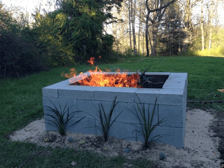 DIY Cinder Block Fire Pit Ideas, Plans, Pros and Cons