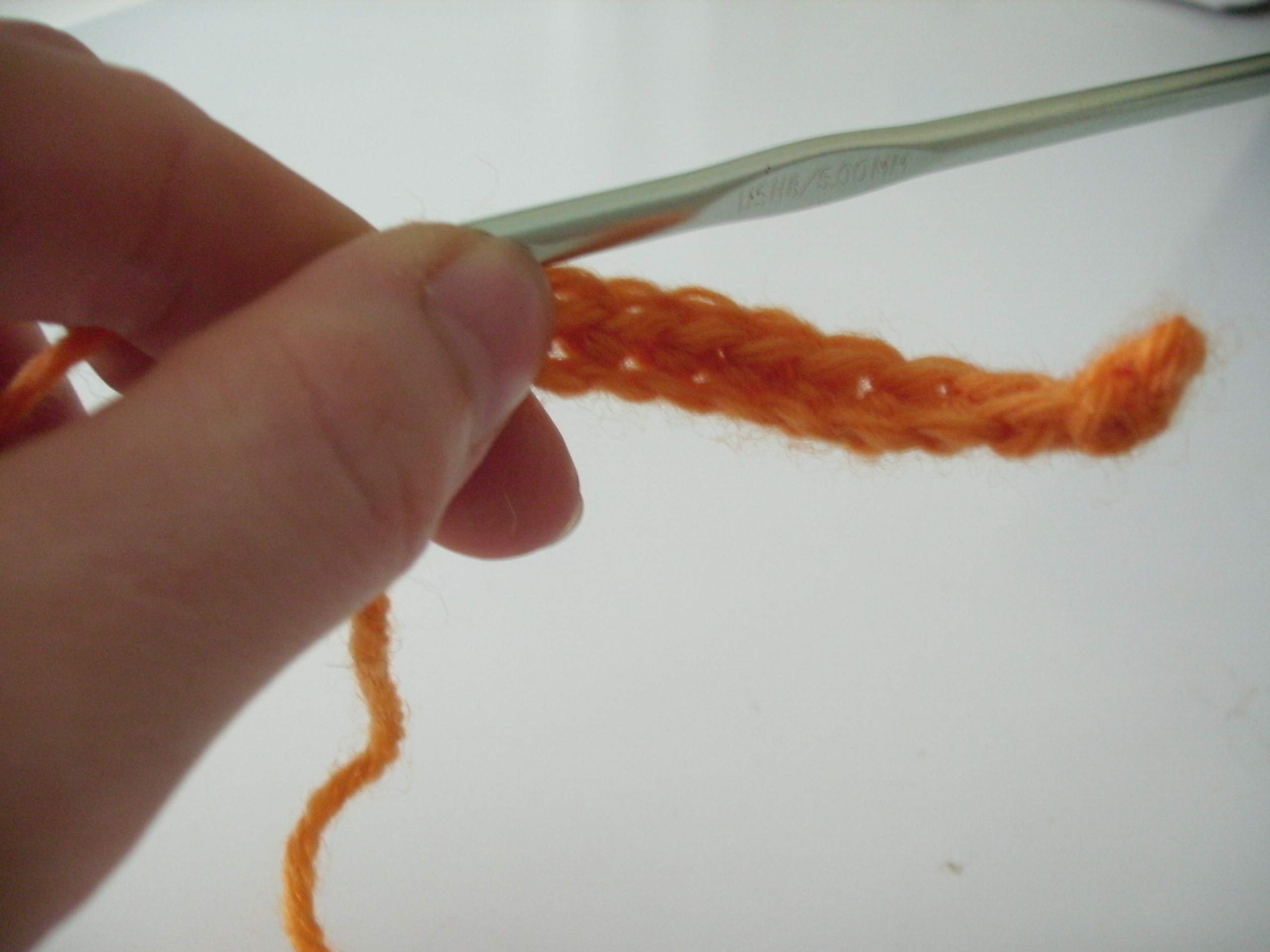 How to crochet in rows without turning Shiny Happy World