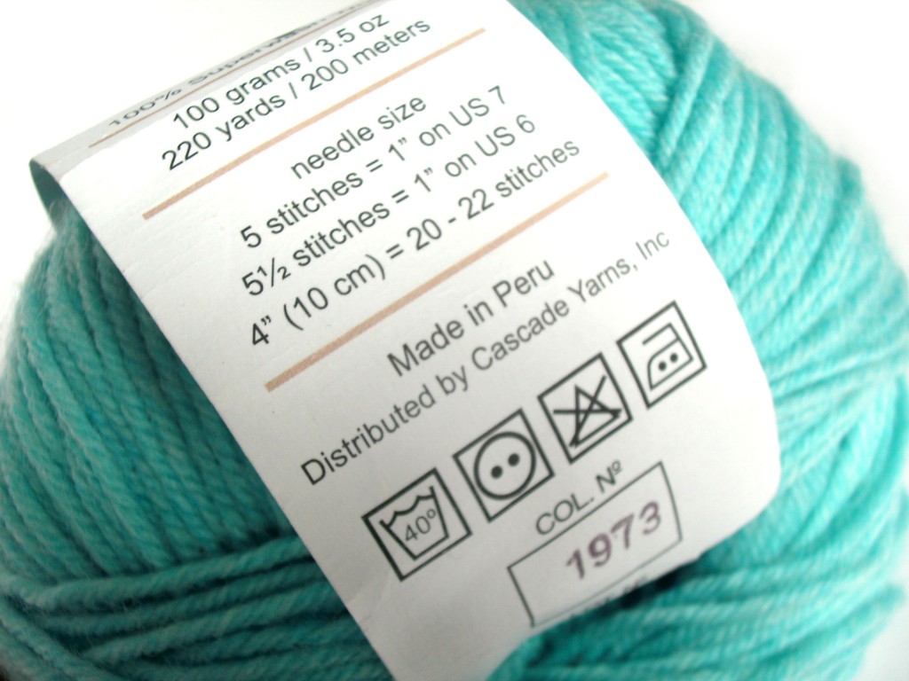 What does that number on the yarn label mean? Shiny Happy World