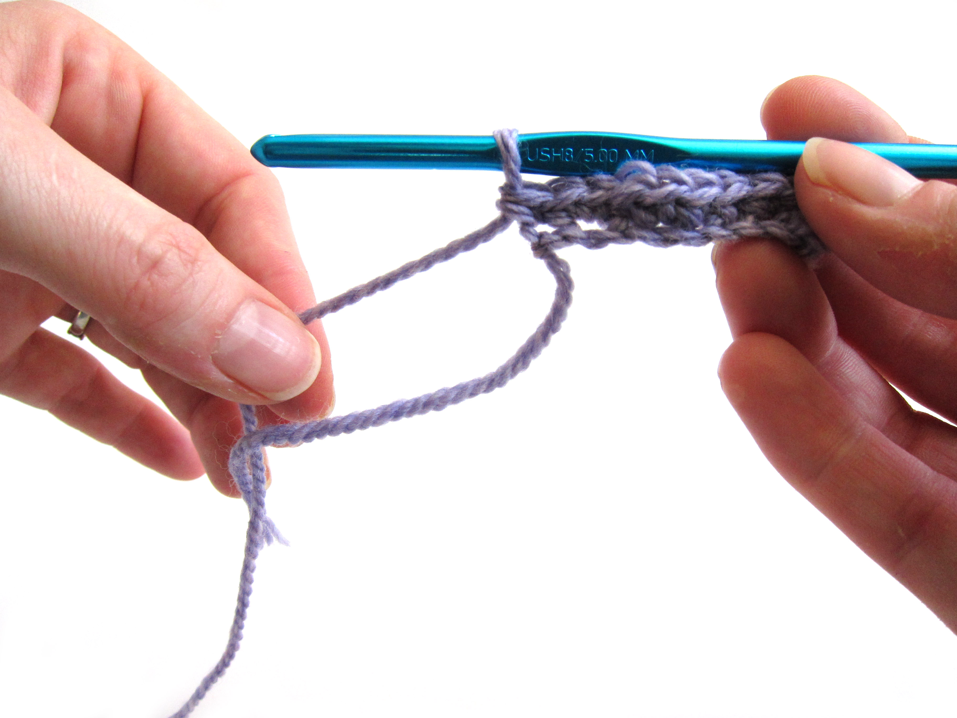How to Crochet the Bottom Side of a Foundation Chain Shiny Happy World